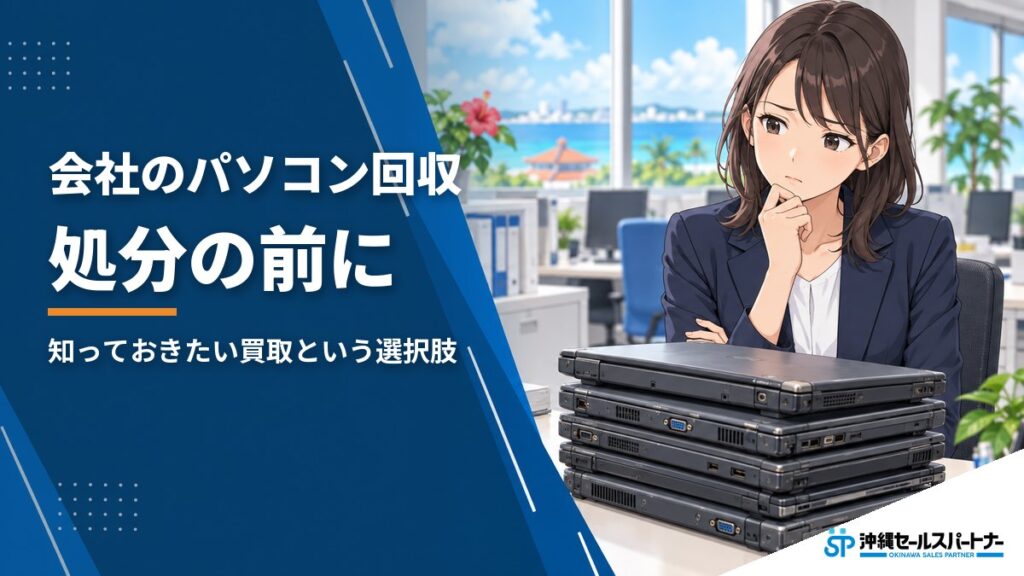 【沖縄】会社のパソコン回収の手順は？処分の前に知っておきたい「買取」という選択肢