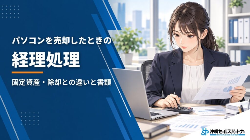 会社のパソコンを売却したときの経理処理｜固定資産・除却との違いと必要な書類