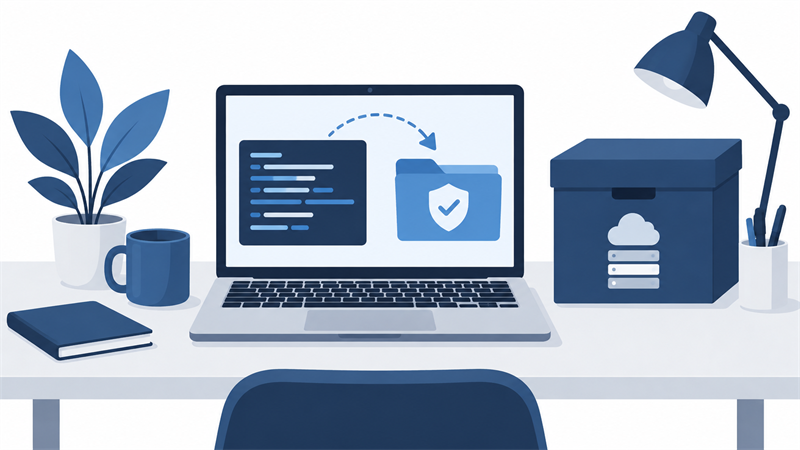 止まったExcelマクロのファイルとコードを元のまま退避するイメージ